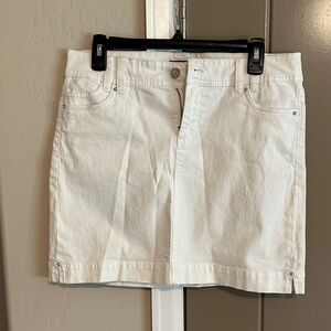 White House Black Market White Mini Skirt
